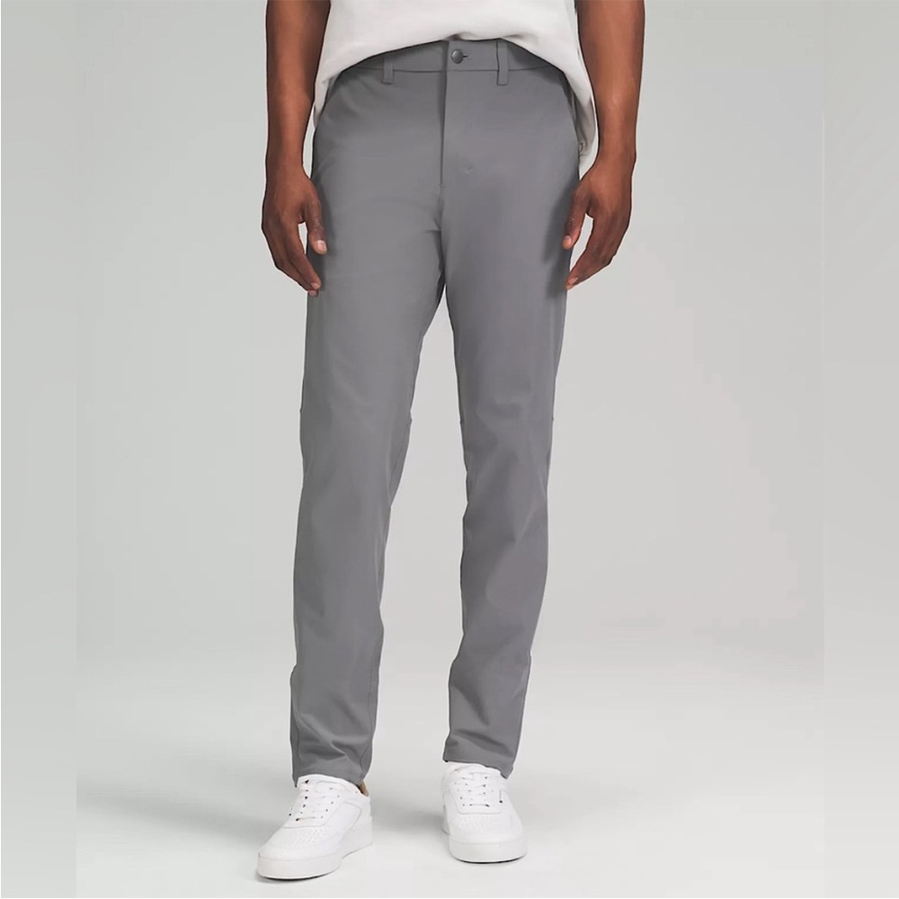 Lulu lemon Commission Slim-Fit Pant 28” Warpstream Online Asphalt Gray Size 30